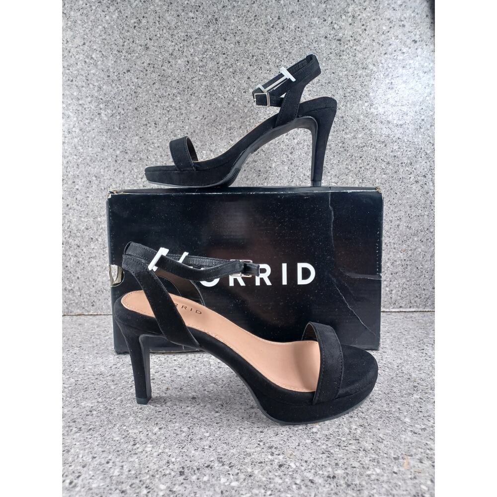 Torrid Platform Stiletto Heel Black Wide Width Shoes Size 7